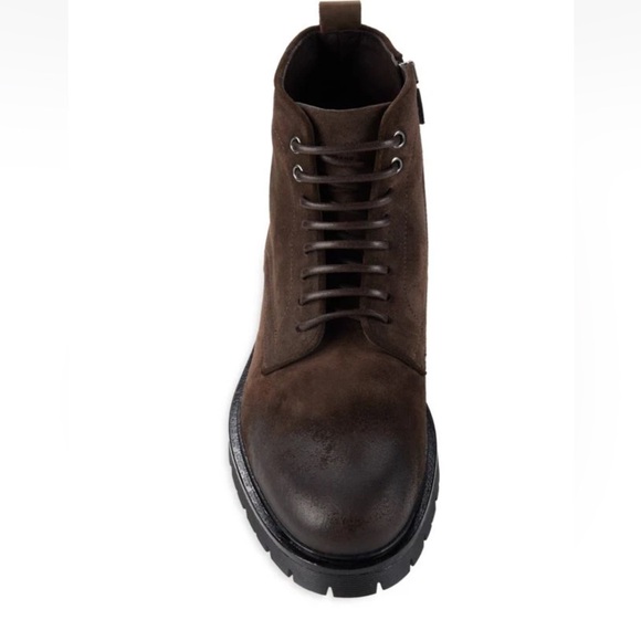 Good Man Brand Men’s Italian Leather‎ Lace/zip Up Modern City Boot Brown Size 10 - Picture 5 of 12